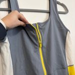 Fabletics  Gray and Yellow Athletic Romper 2X Photo 5