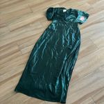 Birdy Grey NWT Jesse Kimono Satin Emerald Bridesmaid Maxi Dress Women Small Photo 5