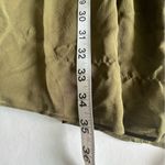 Alice + Olivia  Josie 100% Silk Blouson dress small olive green Photo 15