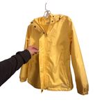 Avalanche Outdoor Supply Company Yellow Hooded Rain Jacket Women's Small Photo 6