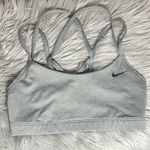 Nike Favorites Strappy Light Support Sports Bra Carbon Heather Black Sz Small Photo 2