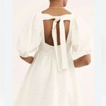 Free People  NWOT Elegant White Puff Sleeve Dress‎ Photo 2
