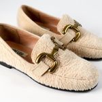 Anthropologie bibi Lou Marcela Sherpa loafers in cream White Size 9 Photo 0