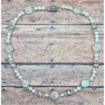 None Cute White Seed Pearl & Beaded Single Strand Necklace Toggle Clasp Classic 21" Photo 6