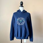 Gildan  | Navy Blue Girl Scouts Kangaroo Pocket Hoodie Sweatshirt Sz S Photo 2
