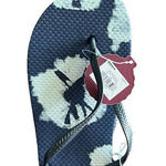 SO Brand New Womens  Tie Dye Navy Blue Flip Flops Sandals - Sz 11 XL Photo 0