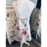 Vintage Nicolette Satin Floral Nightgown Slip Multi Size M Photo 2