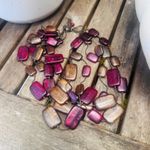 Chico's Multi Stand Statement Necklace-Pink & Brown Resin Lucite Beads Photo 6