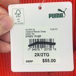 Puma New  Classic Ribbed Bodycon Dress Poppy Red Plus Size 2X Photo 9