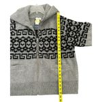 Universal Threads Womens Zip-Up Cardigan Universal Thread Heather Gray Zig Zag Size XL Photo 4