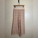 Rylee & Cru Women's Knit Wide Leg Pants Honeycomb Stripe Brown Photo 3