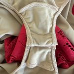 For Love & Lemons Gianna Red Lace Midi Bodycon Dress Sheer XS Photo 8