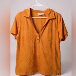 Caribbean Joe  Orange Short Sleeve Top Photo 0