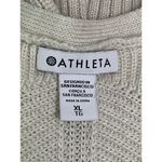 Athleta XL Merino Wool Blend Sweater V-Neck Knit Pullover Beige Tan Lightweight Photo 1