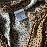 Old Navy  Animal Print Sleeveless Tiered Babydoll Mini Dress Size M Boho Leopard Photo 3