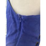 Maeve  Elseby Lace Up Midi Blue Sleeveless Dress Linen Blend S Photo 6