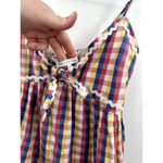 English Factory  Gingham Picnic Plaid Mini Dress Size Medium Photo 4