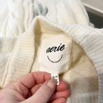 Aerie  Unreal Crewneck Oversized Cable Knit Long Sleeve Sweater Cream XS Photo 2
