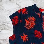 Soft Surroundings NWOT |  | Dress Palm Tree Print Waist Tie | Navy | Womens | PXL Photo 3