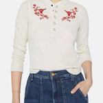 MOTHER THE ITTY BITTY LONG SLEEVE PRETTY HEART LOVER AND FIGHTER, M Red Size M Photo 0