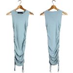 LIONESS NWOT  Military Minds Mini Dress Women's XXS Baby Blue Ribbed Hello Molly Photo 1