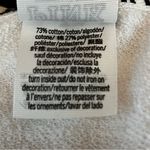 PINK - Victoria's Secret PINK Victoria’s Secret Retro 90s Gold Sequin Striped White Sweatshirt Size S Photo 3