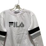 FILA Natalie Crewneck Sweatshirt Fleece Lined White Size Medium Photo 5
