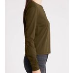Frame  Cotton Crewneck Top - Rich Military MSRP $128. Size L  Photo 2