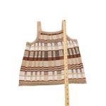 Banana Republic NWT Plaid Knit Cropped Sweater Tank Brown M Photo 5
