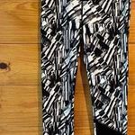 MPG Sport MPG Sz S Awesome Activewear Leggings Black & White Cool Print Photo 0