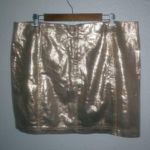 Wild Fable  16W Gold Mini Skirt Plus Photo 0
