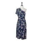 Charles Henry New Dress One Shoulder Midi Blue Pink Floral Women’s Size Large Photo 15