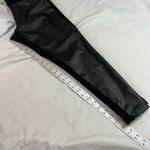 Torrid Black Faux Leather Front Cloth Back Pull on Pants Size 00 Photo 4