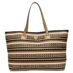 Tory Burch Robinson Zig Zag Tote Shoulder Bag Leather East West Large Carryall Photo 0