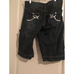 Rocawear  Women’s Juniors Blue Capri Jean Shorts Zip & Button Pockets Size 9 Photo 6
