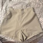 Princess Polly  Alexander Shorts: High-Waisted Light Green Photo 0