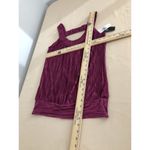 Iz Byer  Califonia Women Tank Top Size S Sleeveless Open Back Banded Hem Purple Photo 7