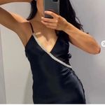 ZARA SATIN EFFECT RHINESTONE DRESS BLACK - REF. 0881/219
New without tag XS Photo 3