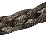 Sterling Silver Vintage: .925 Art Deco Braided 17” Necklace Etched Patina Photo 2