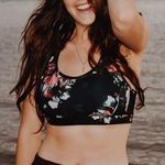 Floral Sports Bra Multi Size L Photo 0