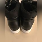 Madden Girl  women black leather platform wedge Negan sneakers US 7 Photo 8