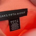 Saks 5th Avenue Peach Linen Shirt Dress Photo 6