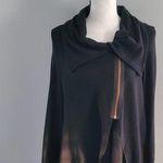 Terez Women's Black Zip-Up Drape Jacket M Photo 0