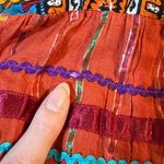 Vintage Lotus Tiered Ribbon Maxi Skirt Floral Boho Festival Peasant Patchwork Pink Size L Photo 13