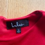 Lulus Red Ruffle Dress Photo 2