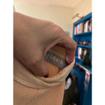 Women's Blue B Collection Peach Button Photo 3