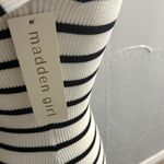 Madden Girl  Black and White Striped Sweater Photo 5