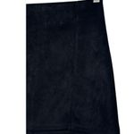 Altar'd State  Mini Skirt Womens S Rory Suede Notch Slit Fitted Flirty Black Photo 4