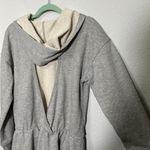 Free People NEW  Such A Flirt Romper Grey Athleisure Elevated Basic Open Back XS Photo 6