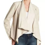 BLANK NYC shark hem vegan leather zip jacket size M BIN R Photo 0